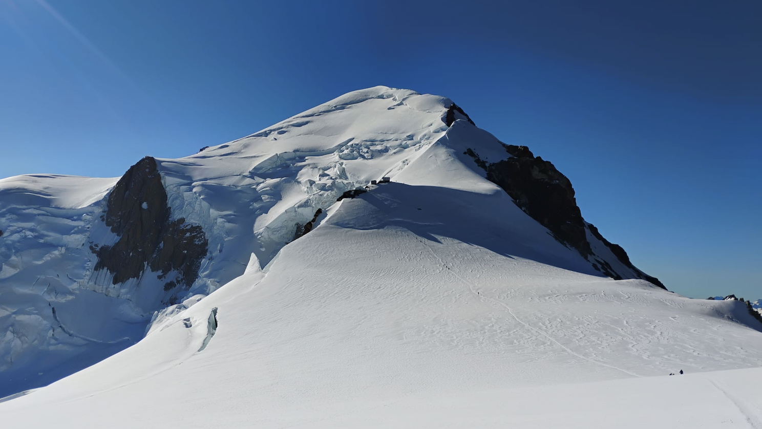 Vue sur le sommet du Mont-Blanc